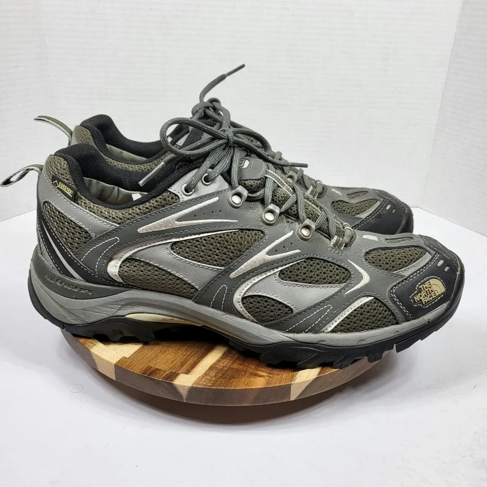 The North Face Hiking Shoes Mens 12 Grey Excellent Gore-Tex Vibram Hedgehog